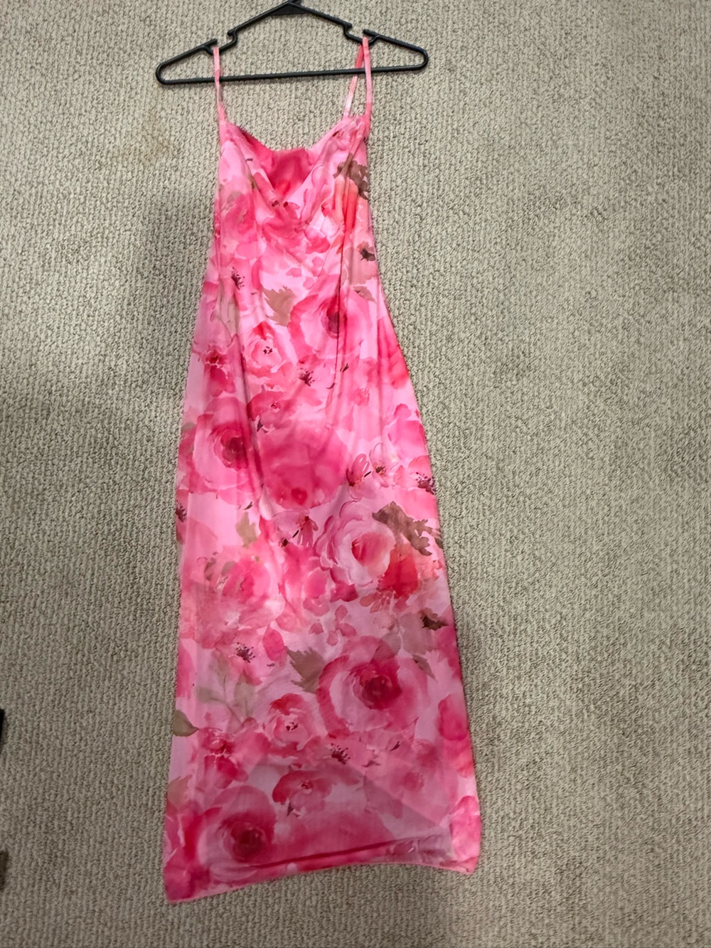 Pink Floral Maxi Skirt